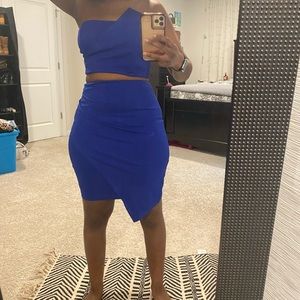 Lulus cobalt blue two piece set